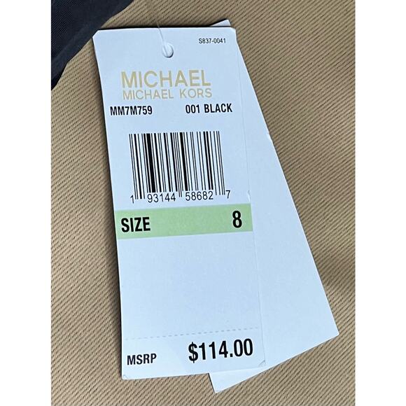 Michael Kors Black Surplice One Piece 8 NWT - Picture 5 of 5